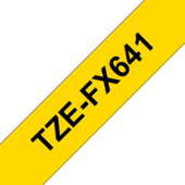 Brother TZ-FX641 szalag - eredeti (fekete nyomtatás / sárga háttér)