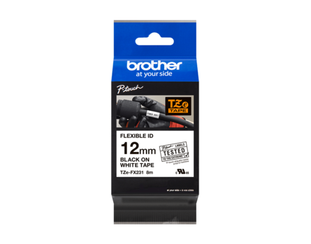 Brother TZ-FX231 szalag - eredeti (fekete nyomtatás / fehér háttér)