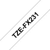 Brother TZ-FX231 szalag - eredeti (fekete nyomtatás / fehér háttér)