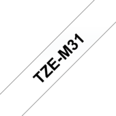 Brother TZ-M31 szalag (fekete / áttetsző matt)