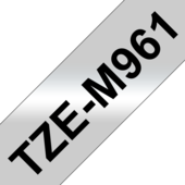 Brother TZ-M961 szalag - eredeti (fekete nyomtatás / ezüst háttér)