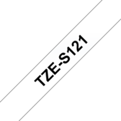 Brother TZ-S121 szalag - eredeti (fekete nyomtatás / áttetsző)