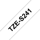 Brother TZ-S241 szalag - eredeti (fekete nyomtatás / fehér háttér)