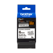 Brother TZ-S211 szalag - eredeti (fehér nyomtatás / fekete háttér)