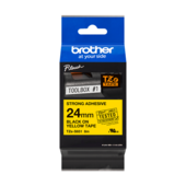 Brother TZ-S651 szalag - eredeti (fekete nyomtatás / sárga háttér)